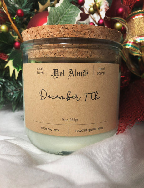 “December 7th” candle