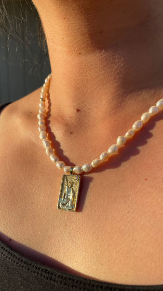Freshwater Pearls Tarot Necklace