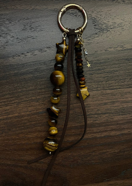 Tiger’s Eye Bag/Key Charm
