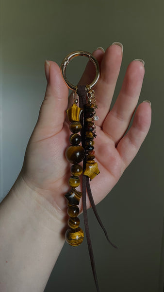 Tiger’s Eye Bag/Key Charm