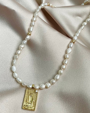 Freshwater Pearls Tarot Necklace