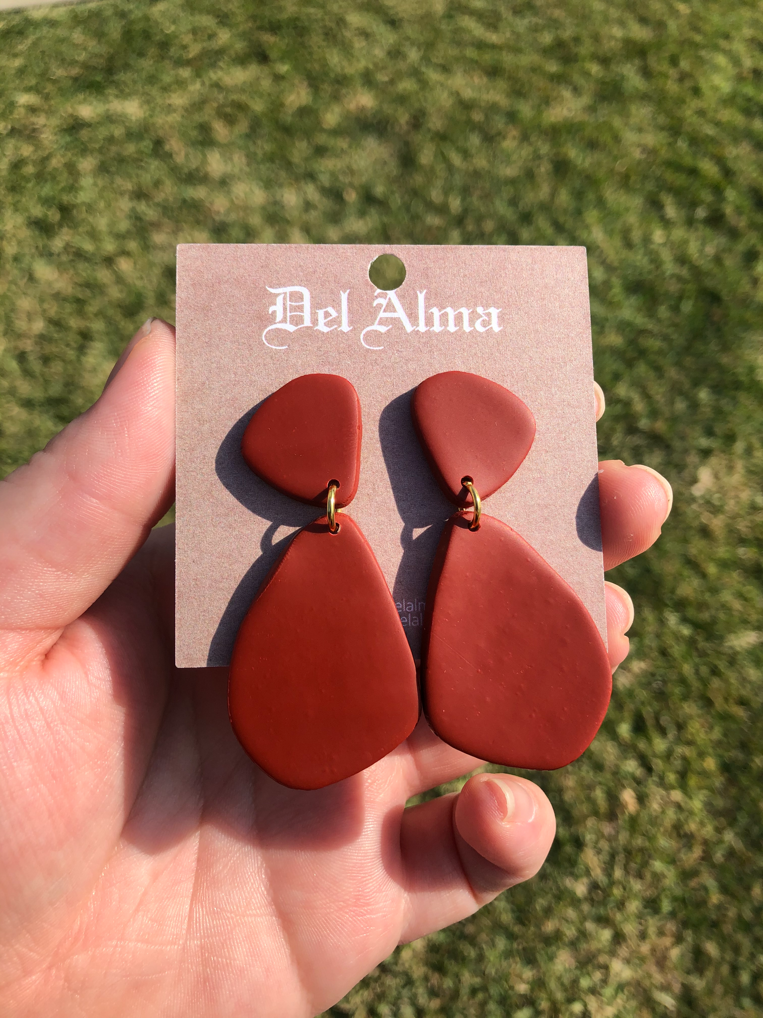 Red “Gum Drops” earrings